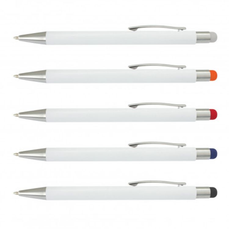 Picture of Lancer Stylus Pen - White Barrel