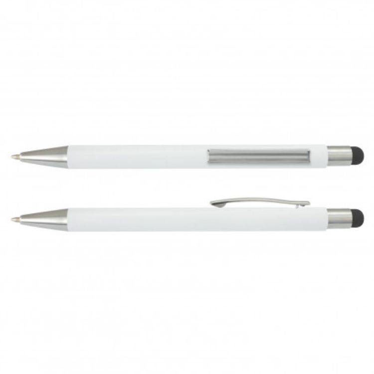 Picture of Lancer Stylus Pen - White Barrel