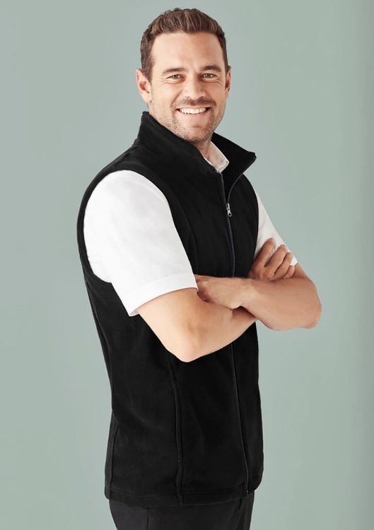 Picture of Mens Plain Micro Fleece Vest