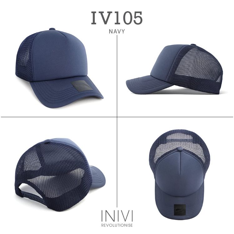 Picture of INIVI CLASSIC TRUCKER WITH SEAMLESS MESH - SNAPBACK